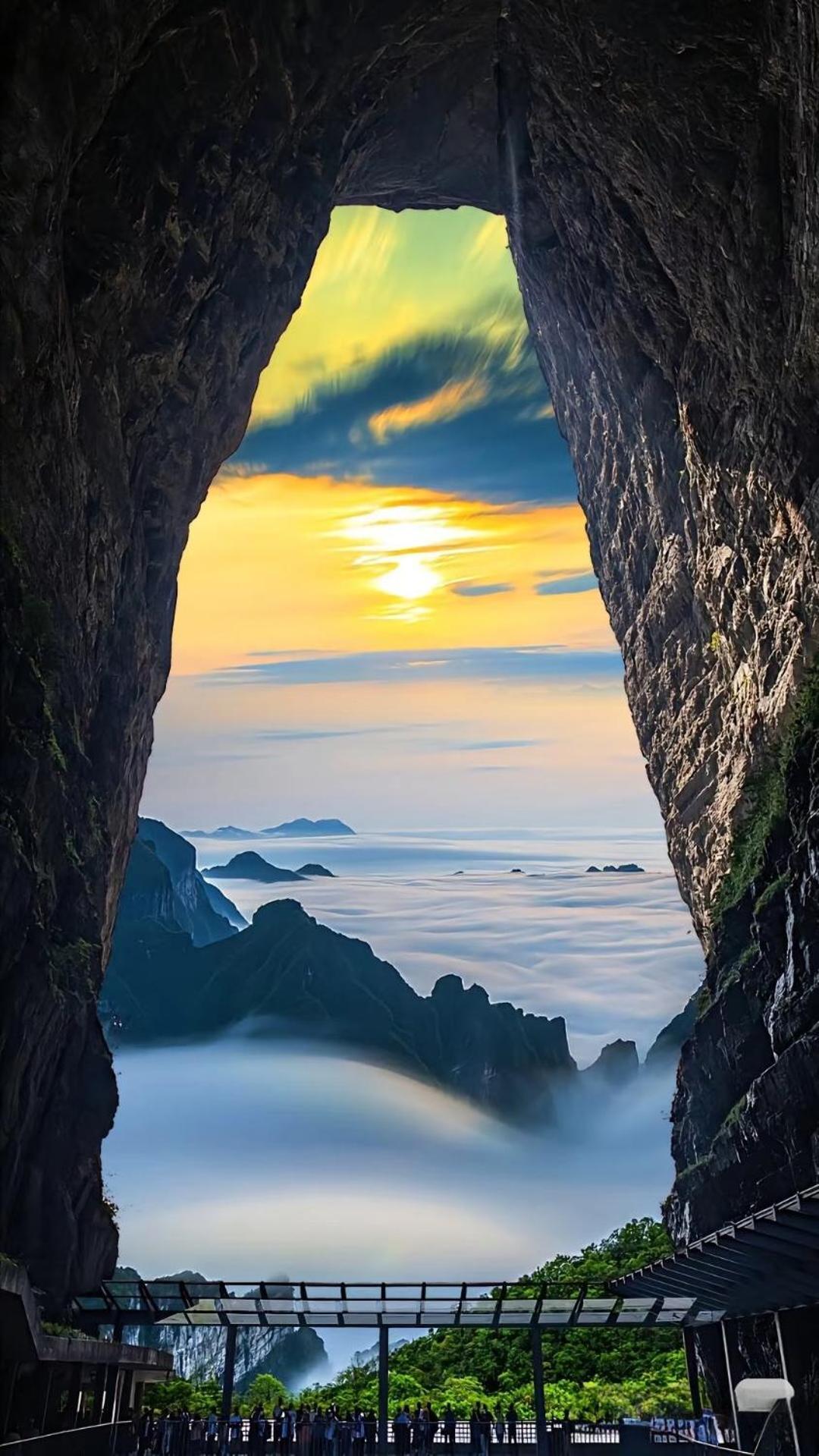 Patio Spring Holiday Inn -- Free Round Trip Pick-Up Service --Panoramic View Of Tianmen Mount 張家界市 エクステリア 写真
